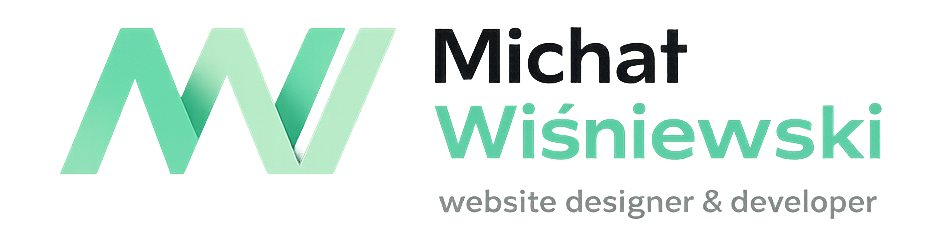 logo marki Michał Wiśniewski website designer & developer