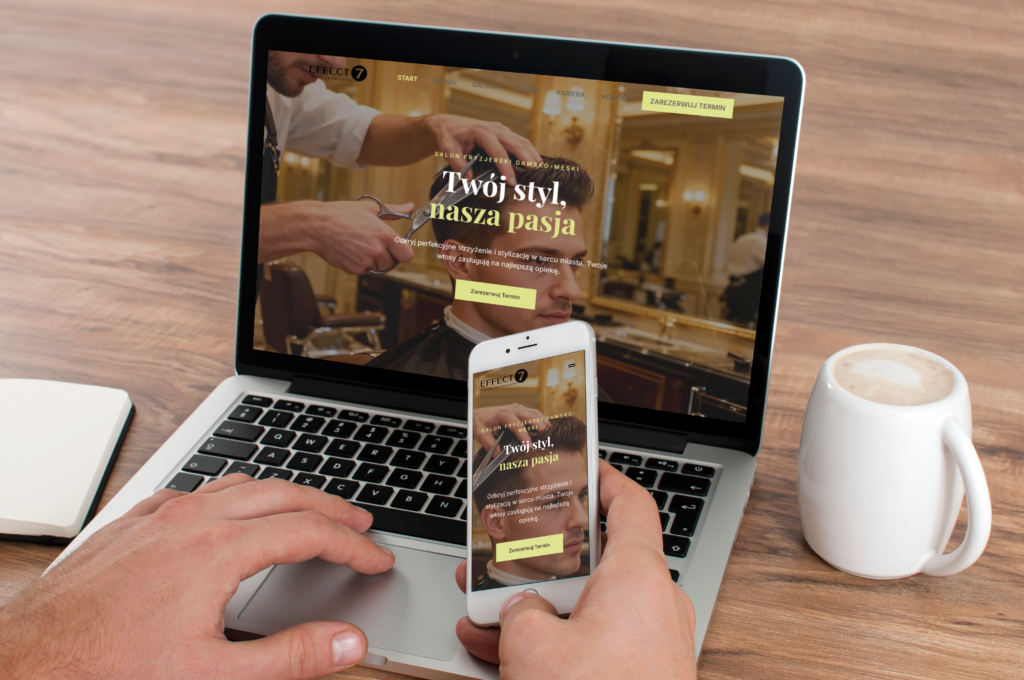 effect7 salon fryzjerski realizacja strony internetowej zdjęcie nr 1