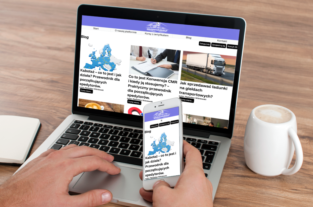 Jedna z moich realizacji (projektów) - spedytor szkolenia